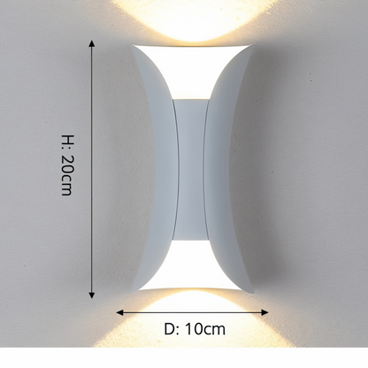 Applique Murale LED Étanche – Luminaire Double Design Moderne pour Bureau et Maison