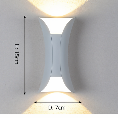 Applique Murale LED Étanche – Luminaire Double Design Moderne pour Bureau et Maison