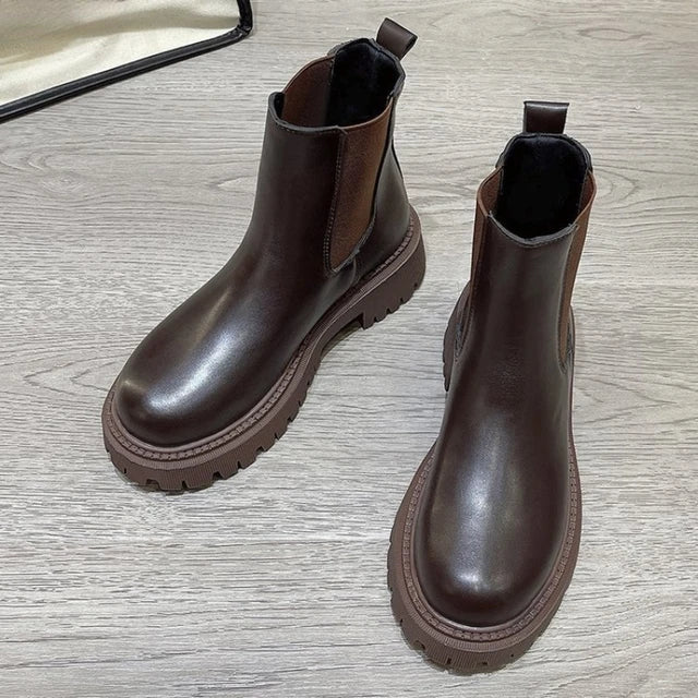 Bottes Chelsea femme – Chaussures tendance en cuir pour automne