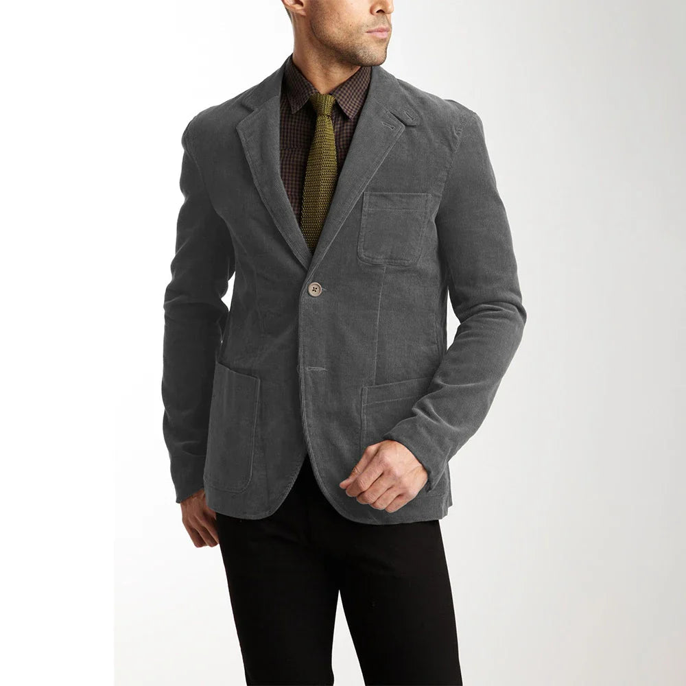 Veste en velours côtelé homme – Veste classique moderne élégante et confortable