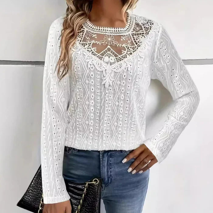 Top élégant femme – Blouse chic en tissu léger pour sorties