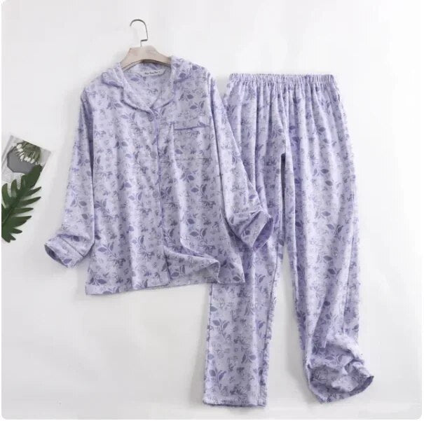 Pyjama femme confortable – Ensemble avec motifs vifs et doux