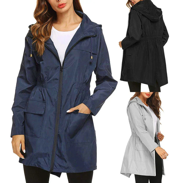 Veste coupe-vent femme – Veste légère avec capuche idéale pour extérieur