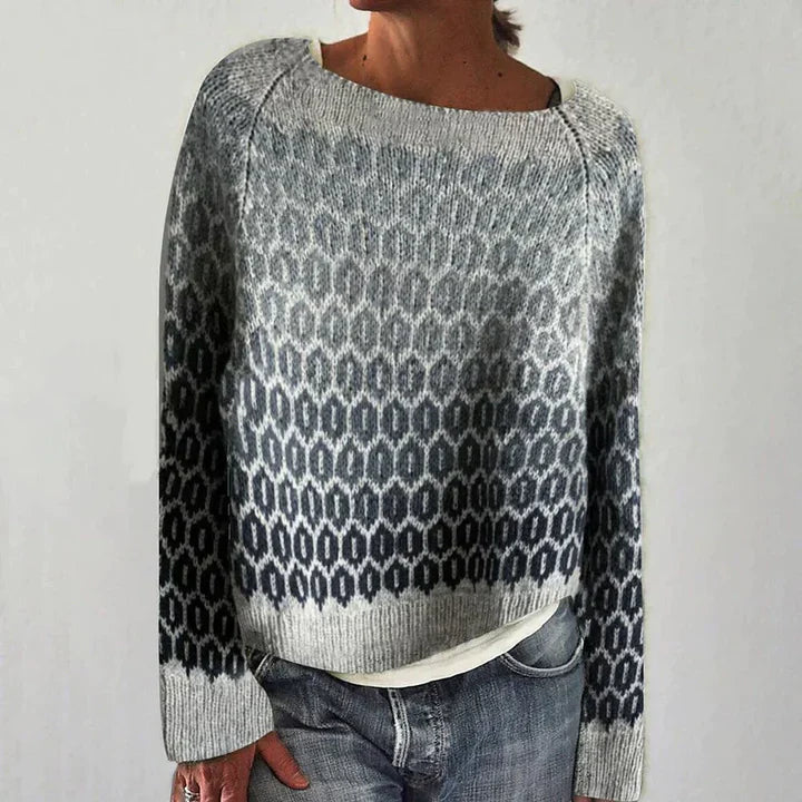 Pull gris femme – Pull élégant en laine doux et chaud