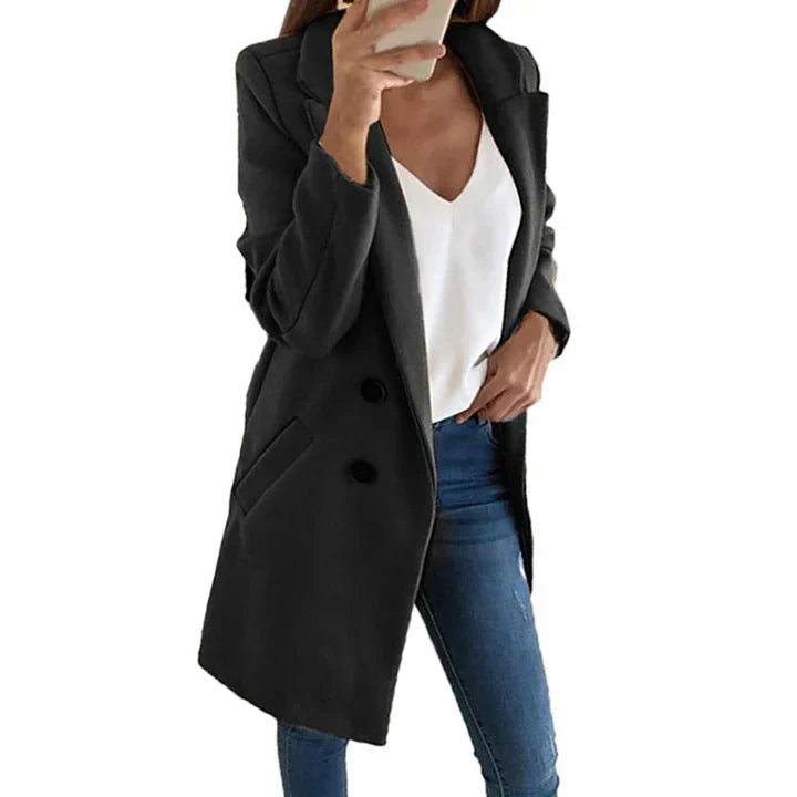 Blazer long femme – Veste élégante coupe moderne pour toutes occasions