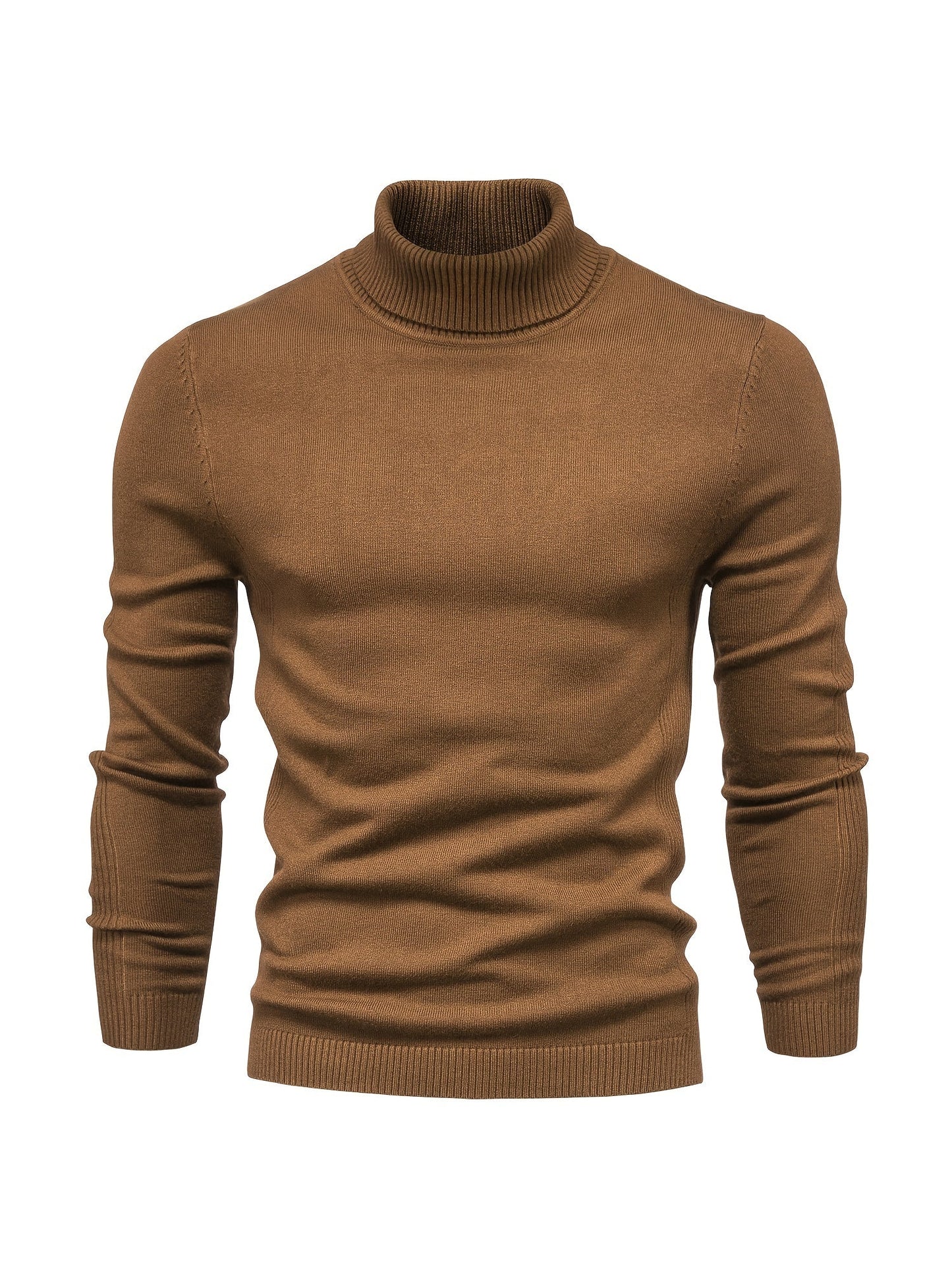 Pull col roulé homme – Pull élégant en laine mérinos pour l'hiver