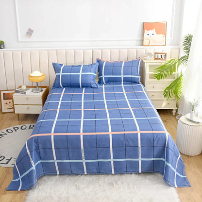 Housse de matelas coton – Drap-housse imprimé confortable pour literie maison