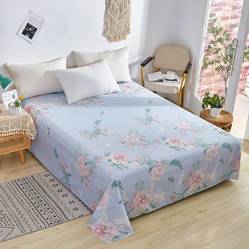 Drap de lit coton élégant – Housse de lit confortable avec imprimé décoratif