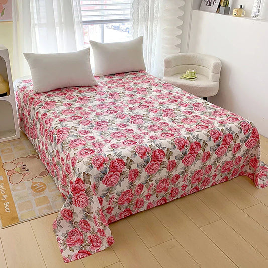Housse de matelas coton – Drap-housse imprimé confortable pour literie maison