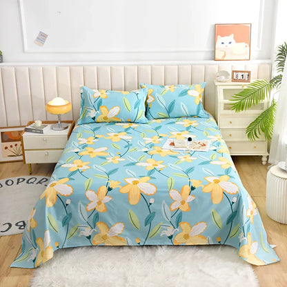 Housse de matelas coton – Drap-housse imprimé confortable pour literie maison