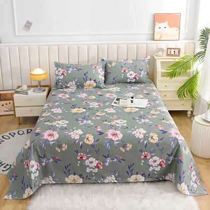 Housse de matelas coton – Drap-housse imprimé confortable pour literie maison