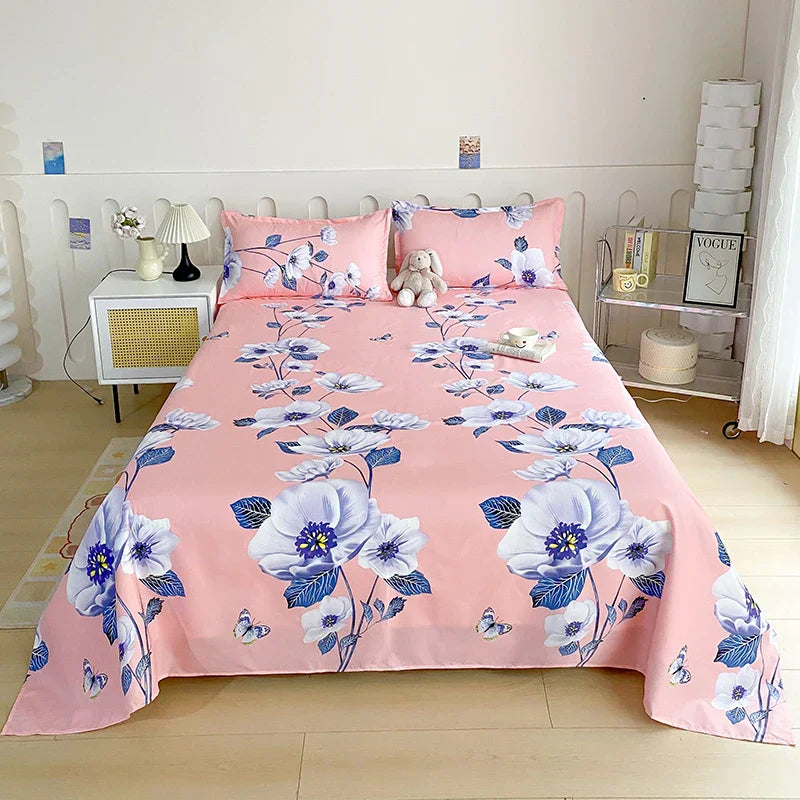 Housse de matelas coton – Drap-housse imprimé confortable pour literie maison