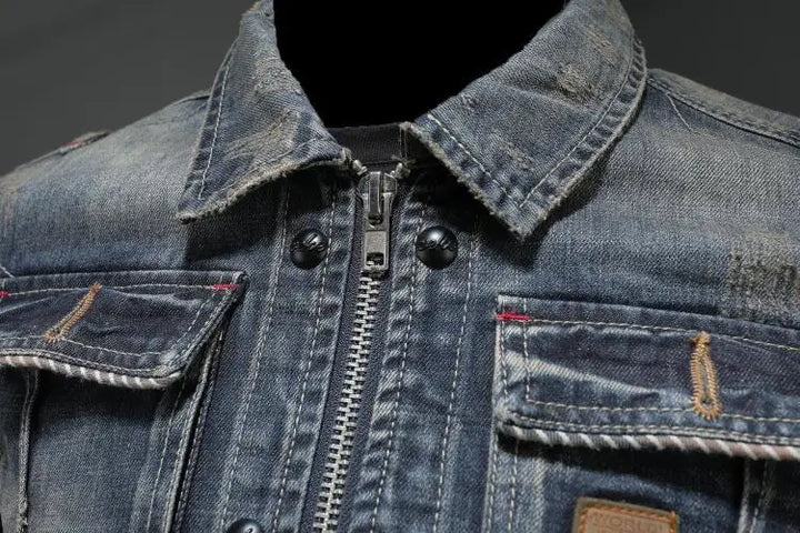 Veste en jean rétro femme – Veste denim vintage style décontracté