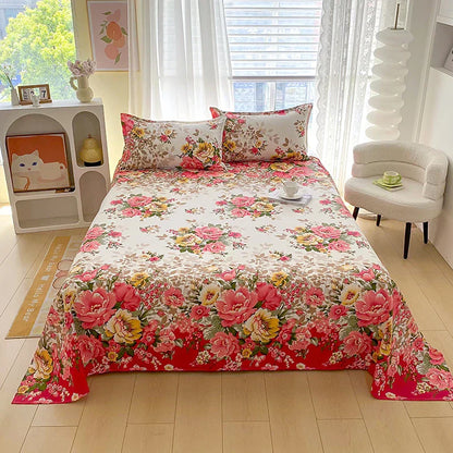 Housse de matelas coton – Drap-housse imprimé confortable pour literie maison
