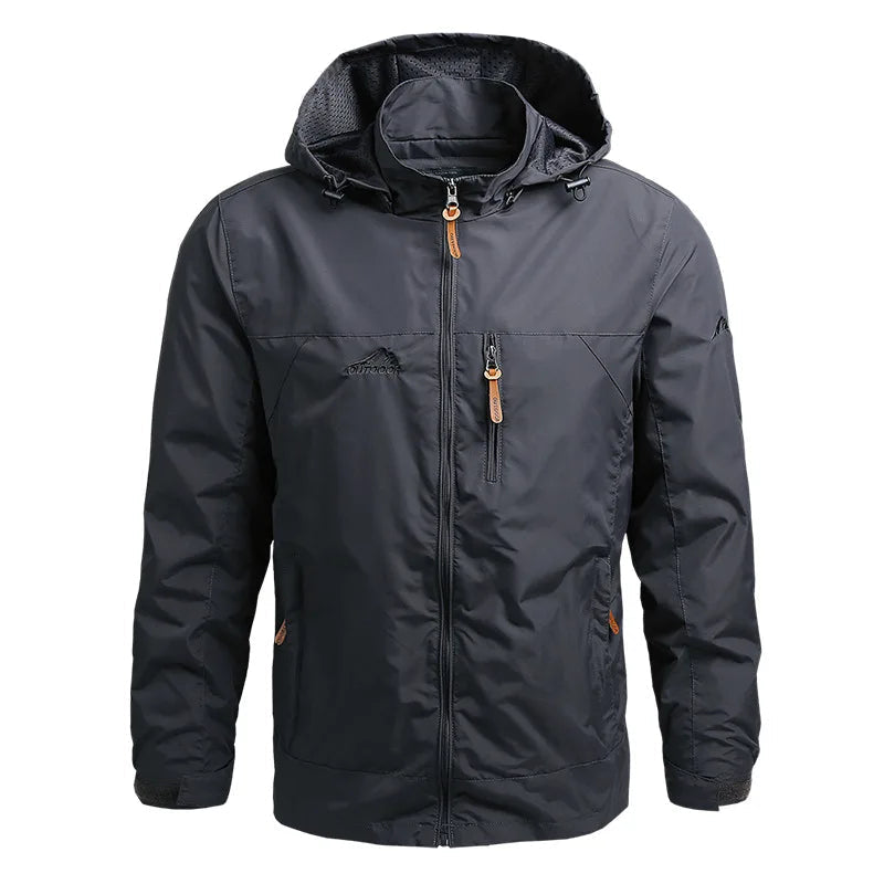 Veste de pluie softshell toutes saisons – Imperméable légère et confortable pour homme