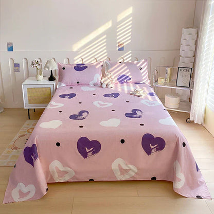 Housse de matelas coton – Drap-housse imprimé confortable pour literie maison