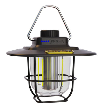 Lampe de camping portable – Éclairage vintage élégant et durable pour plein air