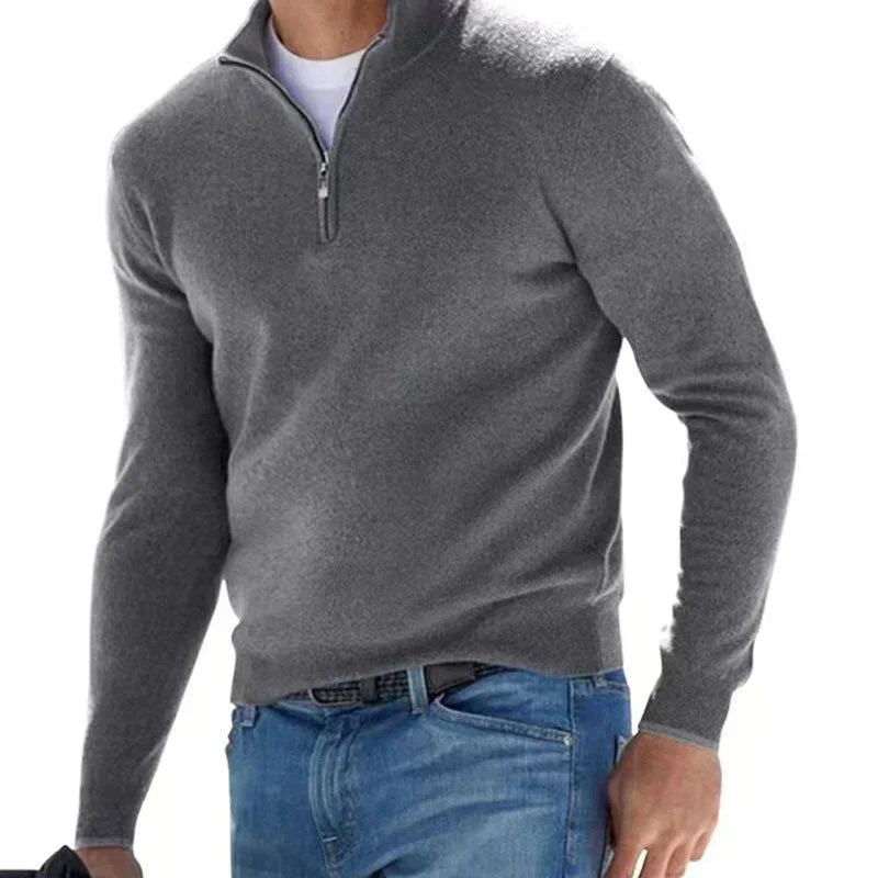 Pull à fermeture éclair homme – Sweat stylé en design italien