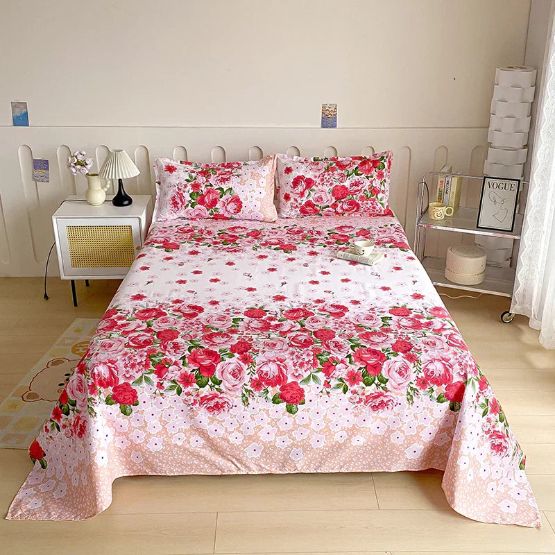 Housse de matelas coton – Drap-housse imprimé confortable pour literie maison