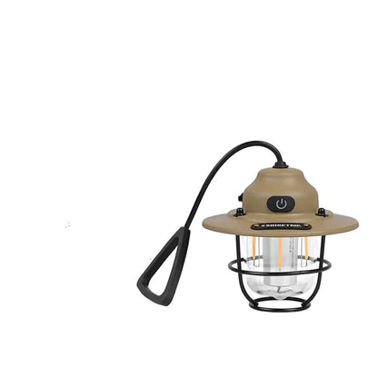 Lampe de camping portable – Éclairage vintage élégant et durable pour plein air