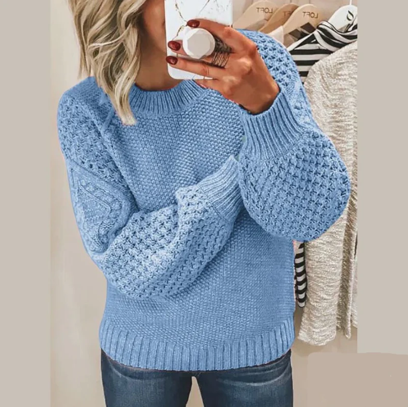 Pull femme confortable – Pull polyvalent en maille douce et tendance