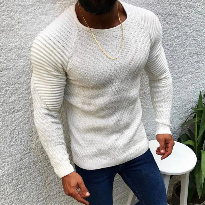 Pull homme élégant – Pull en laine doux et confortable pour hiver