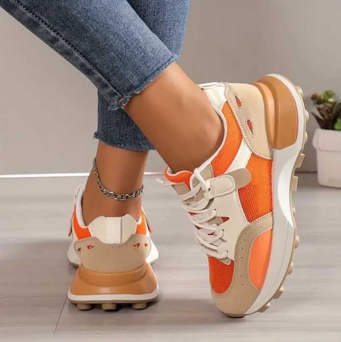 Baskets femmes colorblock – Chaussures tendance et confortables pour tous les jours