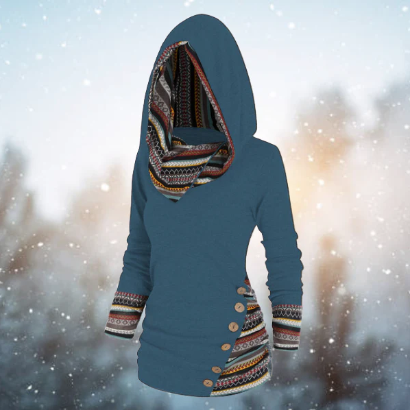 Cape tribal femme – Cape tendance à motifs ethniques pour un look unique