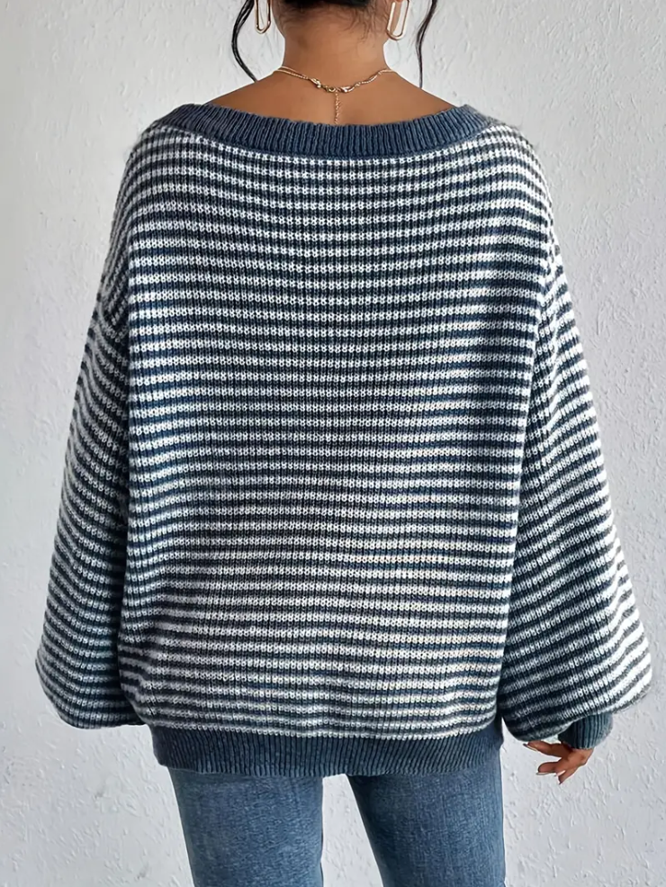 Pull en tricot femme – Pull à épaules tombantes chic et confortable