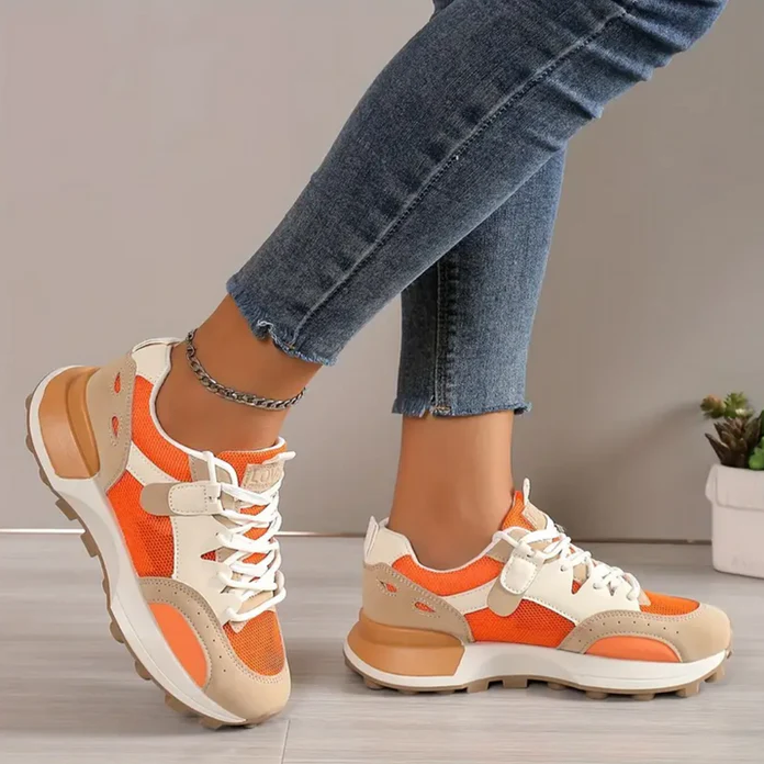 Baskets femmes colorblock – Chaussures tendance et confortables pour tous les jours