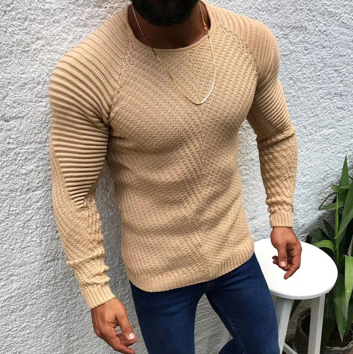 Pull homme élégant – Pull en laine doux et confortable pour hiver