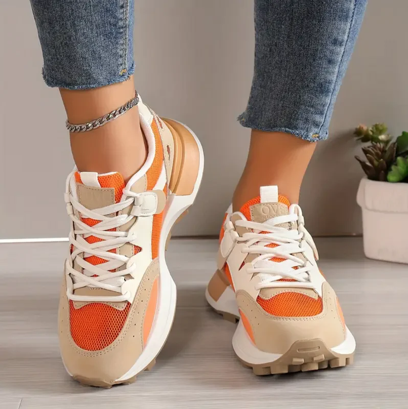 Baskets femmes colorblock – Chaussures tendance et confortables pour tous les jours