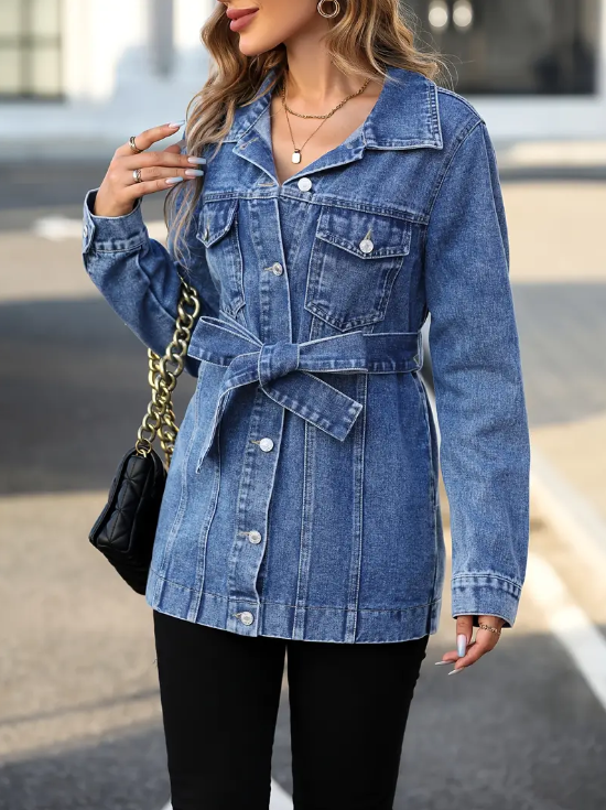 Veste en jean femme – Veste stylée en coton tendance