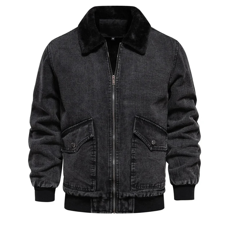 Veste bomber denim homme – Veste décontractée en jean tendance