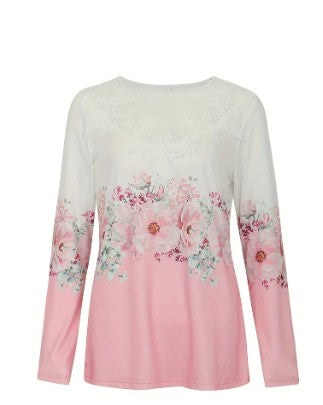 Blouse élégante femme – Blouse en dentelle florale chic et raffinée