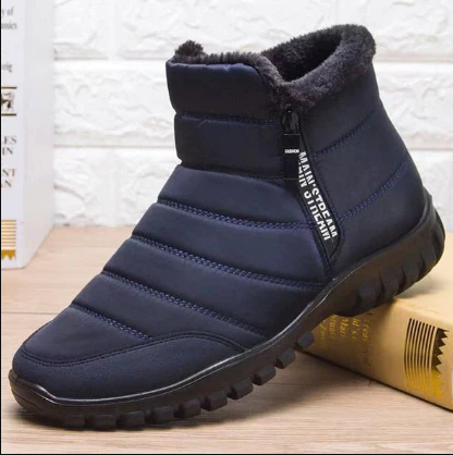 Bottes imperméables en coton – Chaudes et confortables avec cordon de serrage