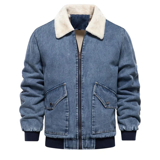 Veste bomber denim homme – Veste décontractée en jean tendance