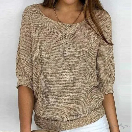 Pull femme – Pull en laine doux et élégant pour hiver