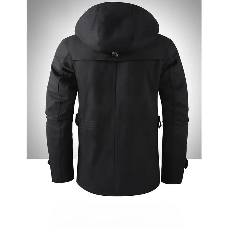 Veste d'hiver imperméable homme – Longue avec capuche et poches pratiques