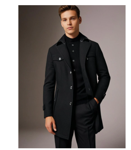 Manteau d'hiver imperméable homme – Veste élégante et chaude pour affaires