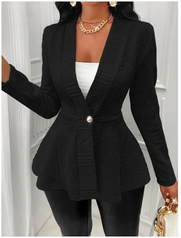 Blazer en tricot élégant femme – Veste chic et confortable pour toutes occasions