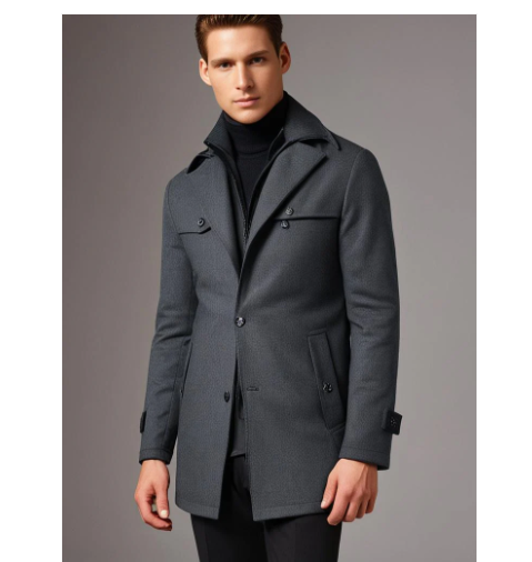 Manteau d'hiver imperméable homme – Veste élégante et chaude pour affaires