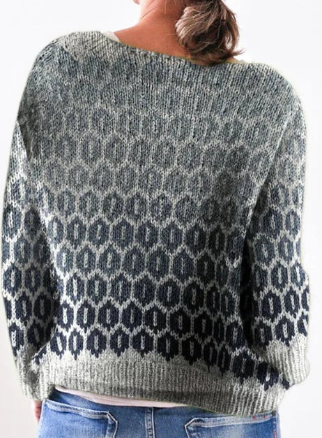 Pull gris femme – Pull élégant en laine doux et chaud