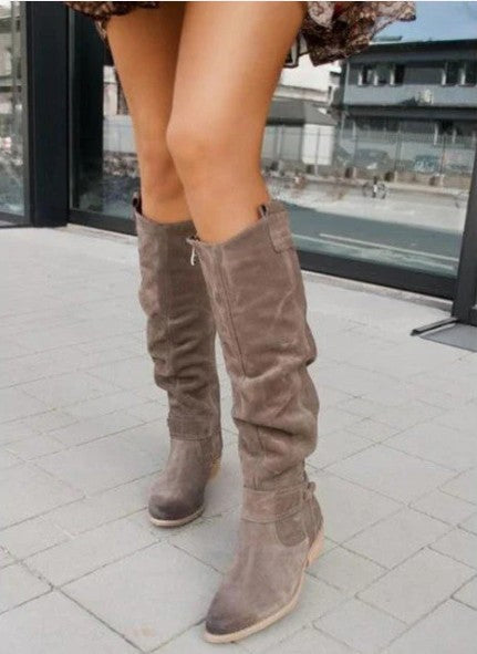 Bottes hautes femme – Chaussures modernes en cuir pour style élégant