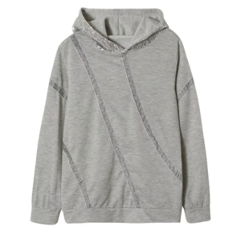 Hoodie décontracté femme – Sweat à capuche avec sequins tendance et confortable