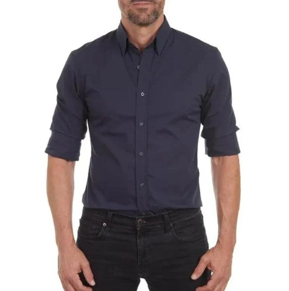 Chemise en coton homme – Chemise à manches longues élégante et confortable