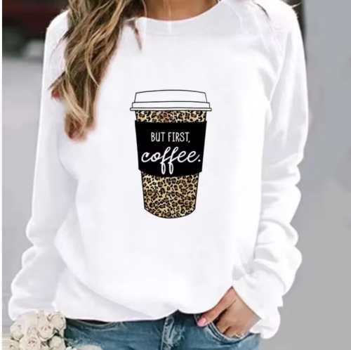 Pull en coton graphique – Sweat-shirt tendance avec impressions modernes