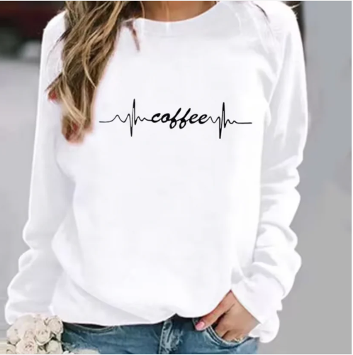 Pull en coton graphique – Sweat-shirt tendance avec impressions modernes