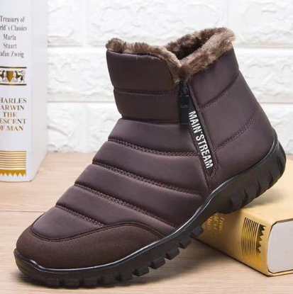 Bottes imperméables en coton – Chaudes et confortables avec cordon de serrage