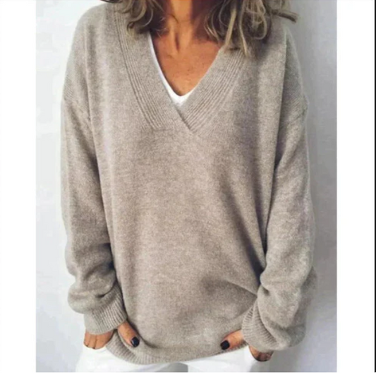 Pull col rond femme – Pull en coton doux et confortable pour toutes occasions